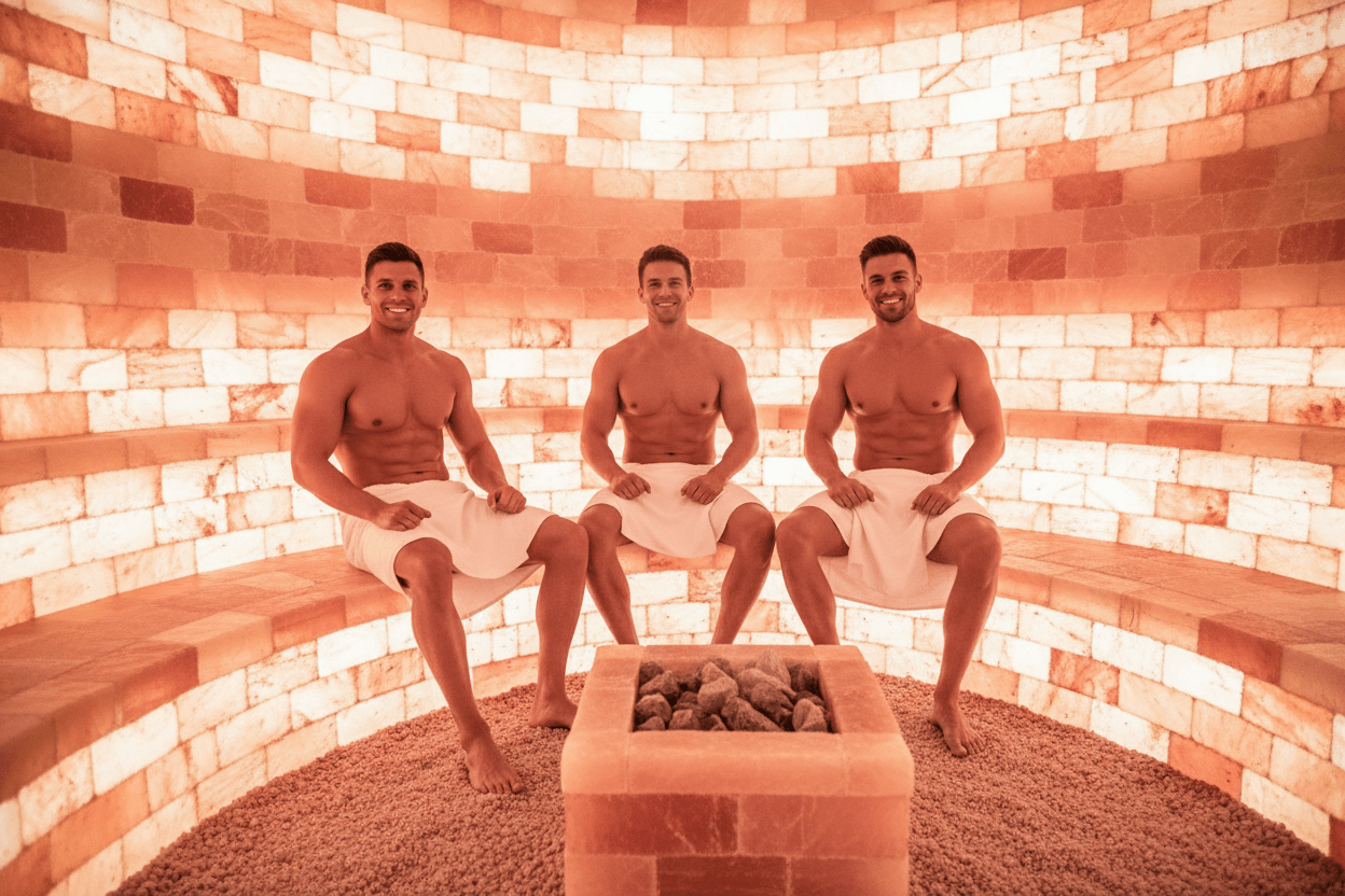 Himalayan Salt Sauna Bricks 4"x8"x2" – 72 Bricks | 16 Sq Ft Wall Coverage