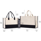 Custom Logo Cotton Canvas & Jute Tote Bags