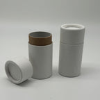 1.25 oz Kraft Push-Up Paper Tubes  | Compostable Cosmetic Packaging
