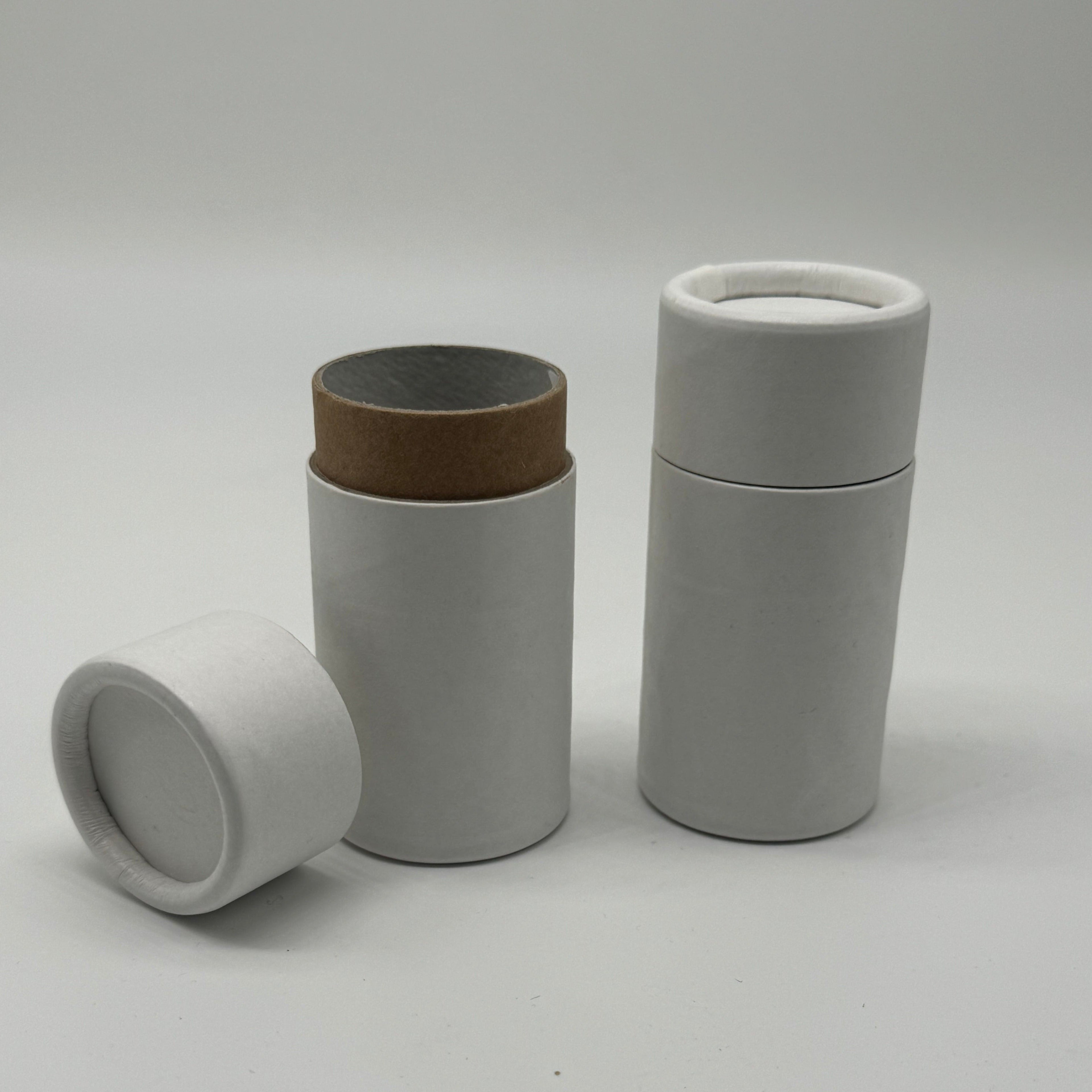 1.25 oz Kraft Push-Up Paper Tubes  | Compostable Cosmetic Packaging