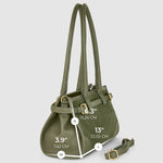 Italian fashion suede tote bag elegant shoulder style