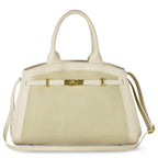Italian leather shoulder bag in soft suede finish