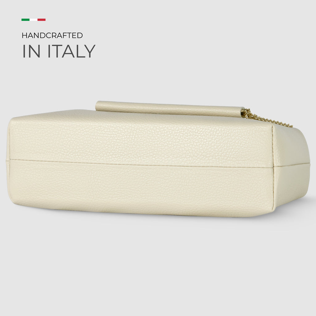 Italian suede leather tote bag spacious shoulder bag made in Italy