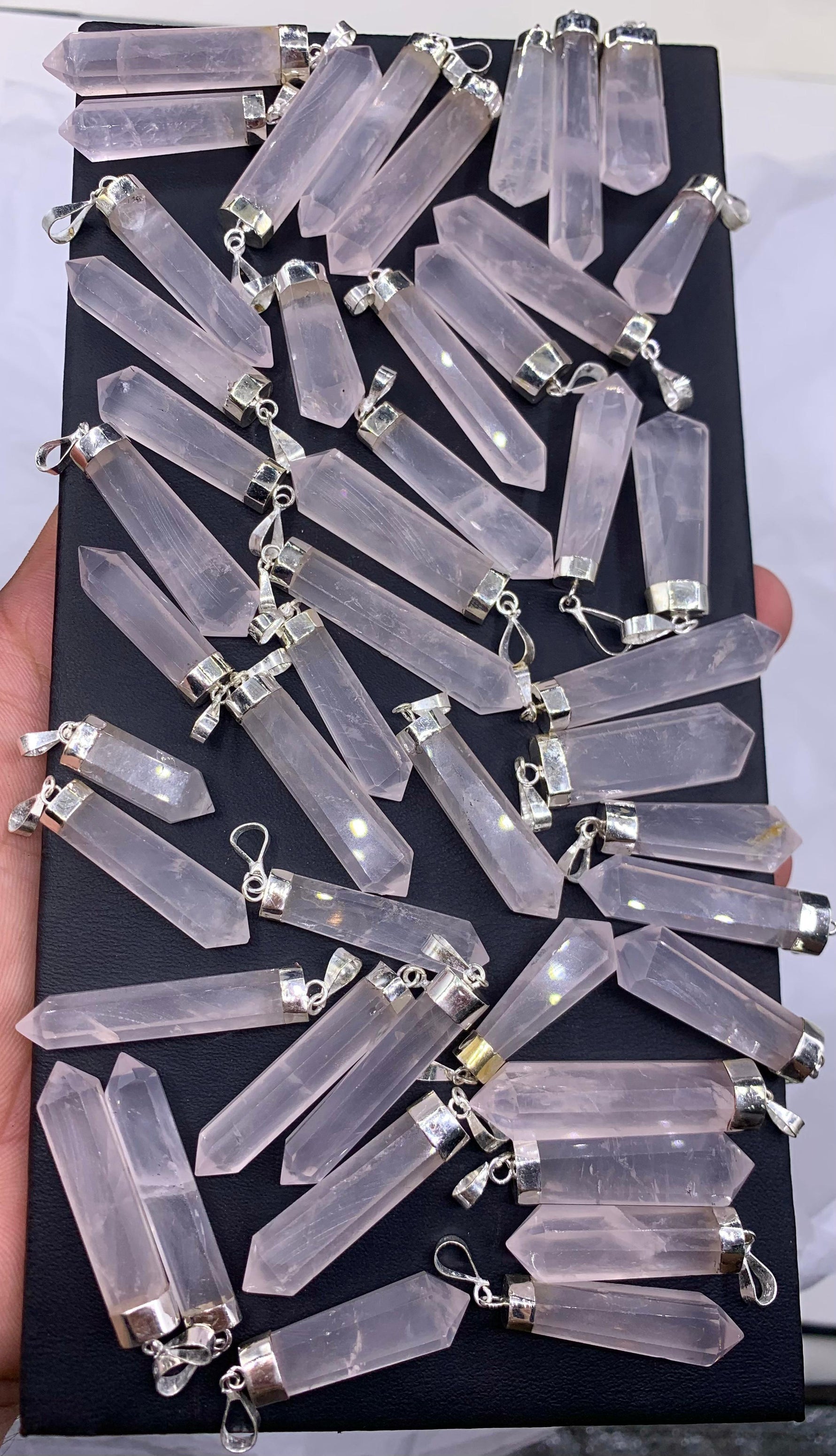 lilac kunzite crystal