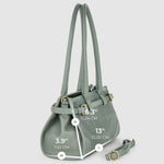 large leather handbag for women suede Italian style