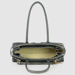 large suede tote bag made in Italy with spacious interior