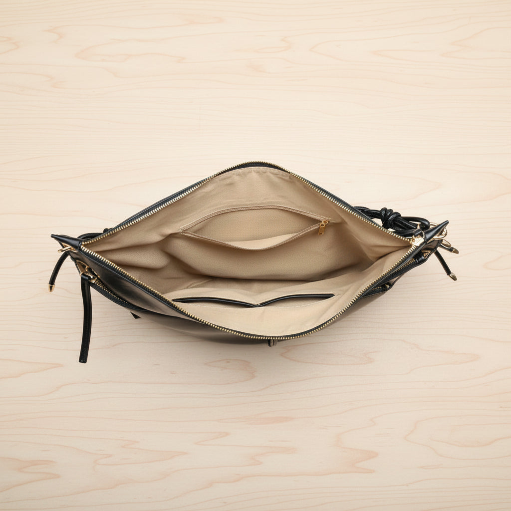 artisan large woven handle shoulder bag

