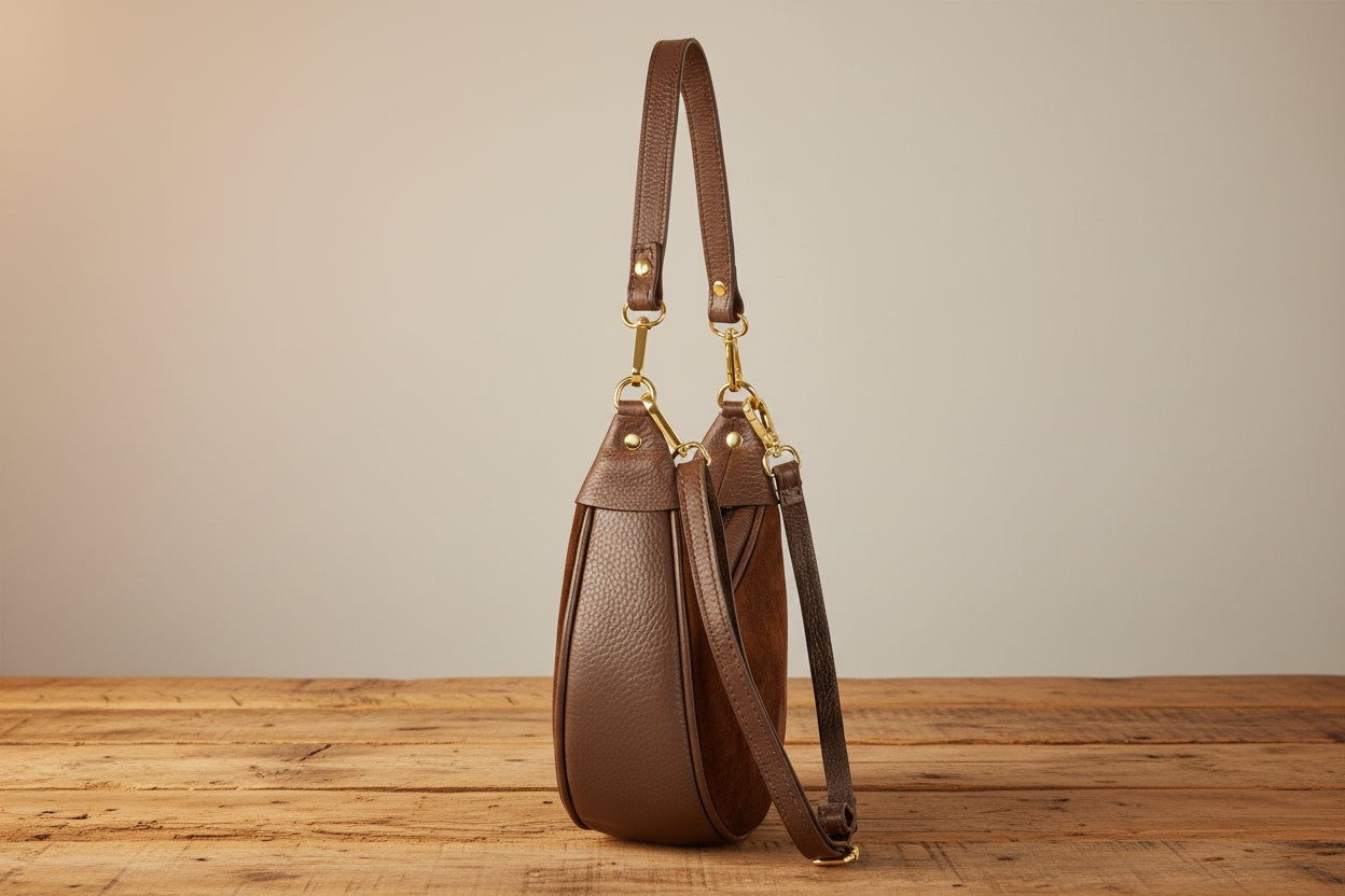 Suede fashion purse