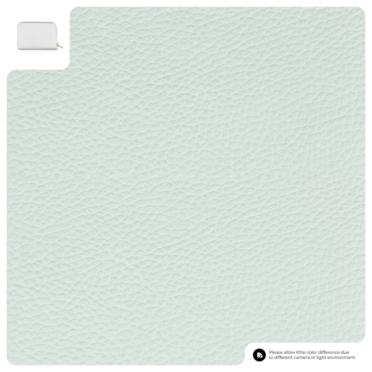 Light blue textured sheet leather