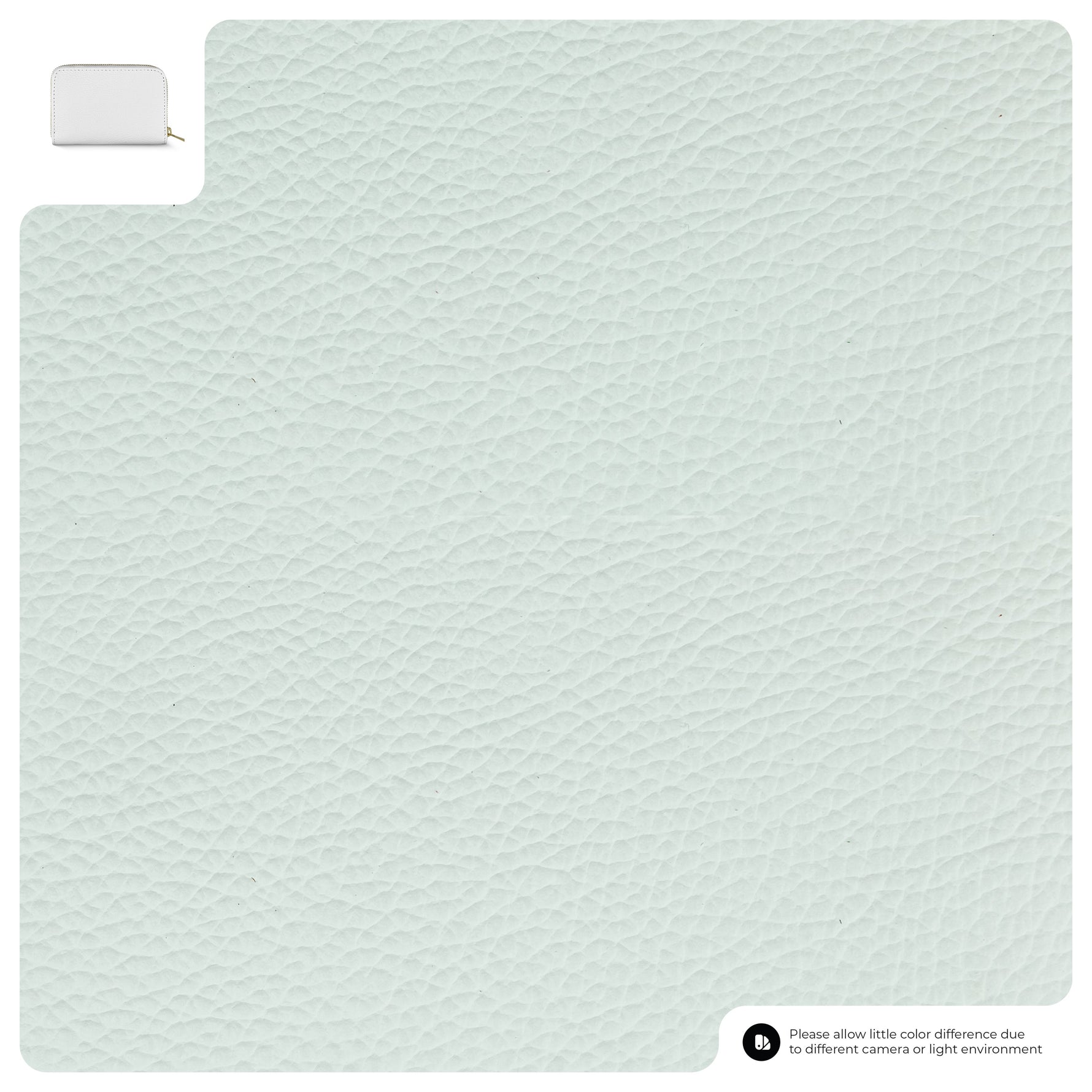 Light blue textured sheet leather