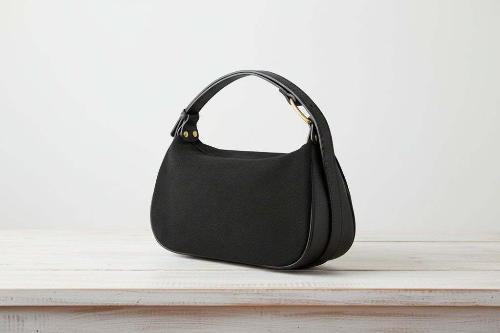 Buy luxury Italian suede bag