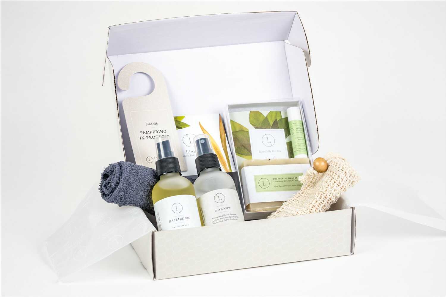 romantic couple massage gift box for anniversary