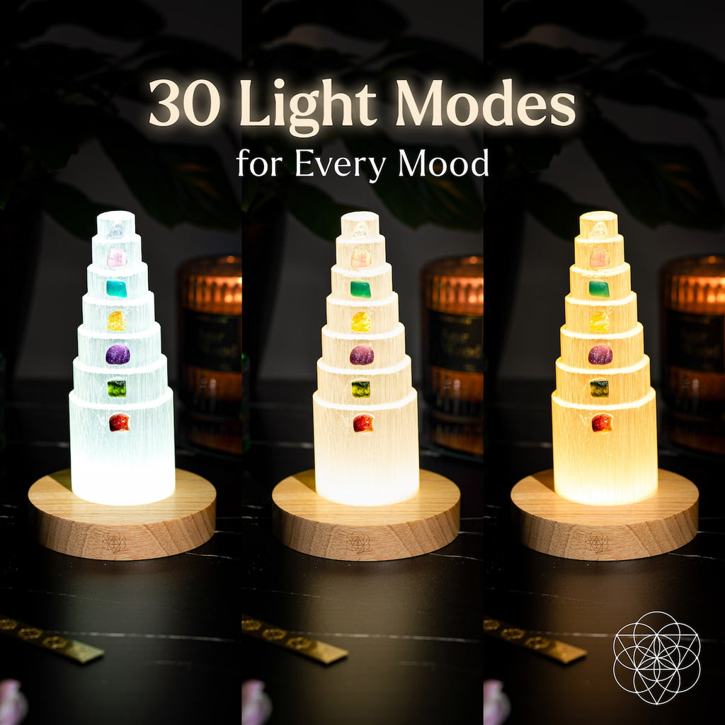 seven crystal healing meditation lamp buy online

