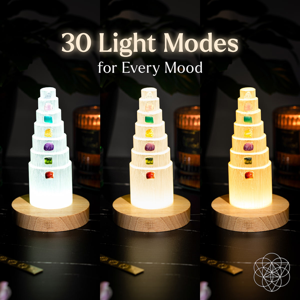 seven crystal healing meditation lamp buy online

