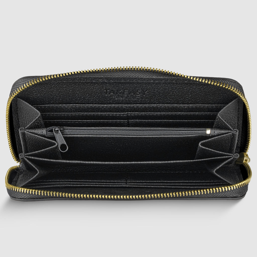 modern leather purse wallet