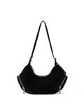 casual suede shoulder bag for women