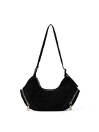 casual suede shoulder bag for women
