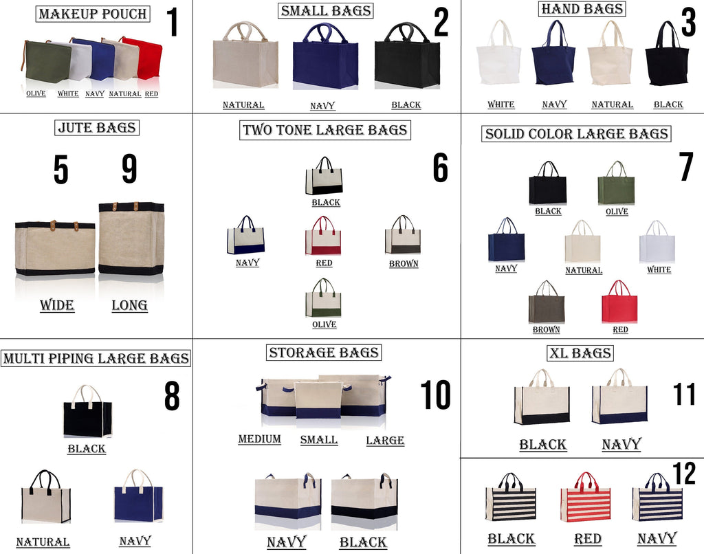 custom printed jute tote bags wholesale