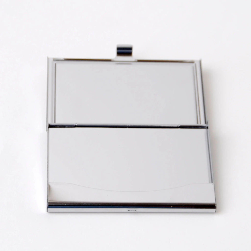 engraved bamboo business card holder