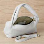 Real suede clutch handbag weekender style