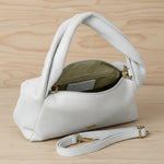 Real suede clutch handbag weekender style