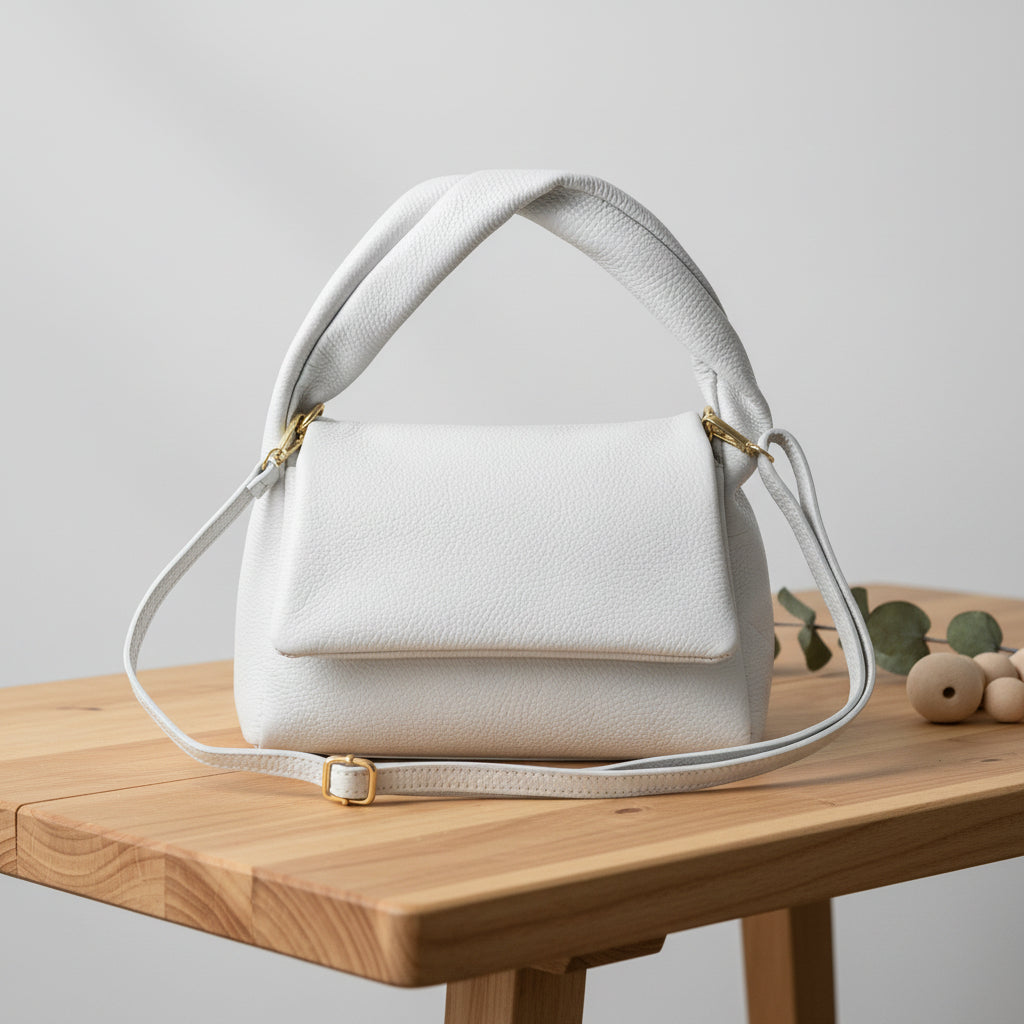 	Premium suede hobo tote full grain