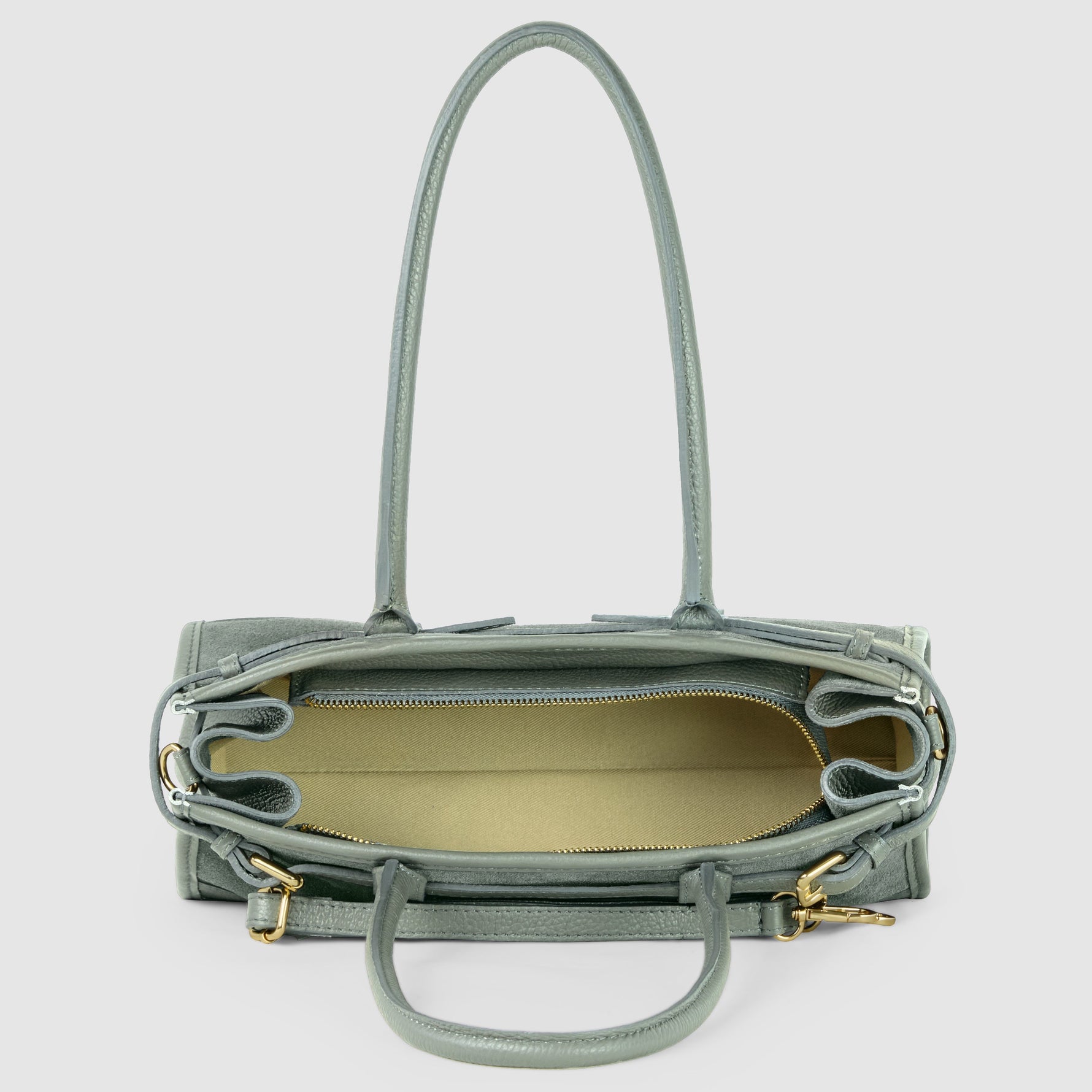 premium suede tote purse made in Italy