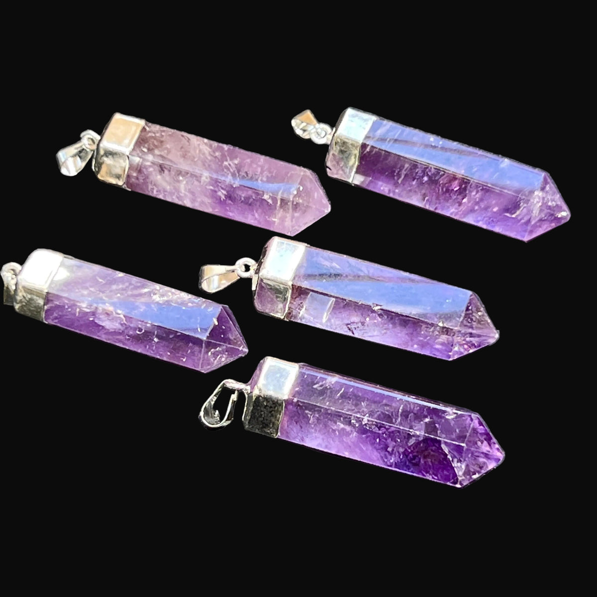 raw amethyst  pendant  for Sale
