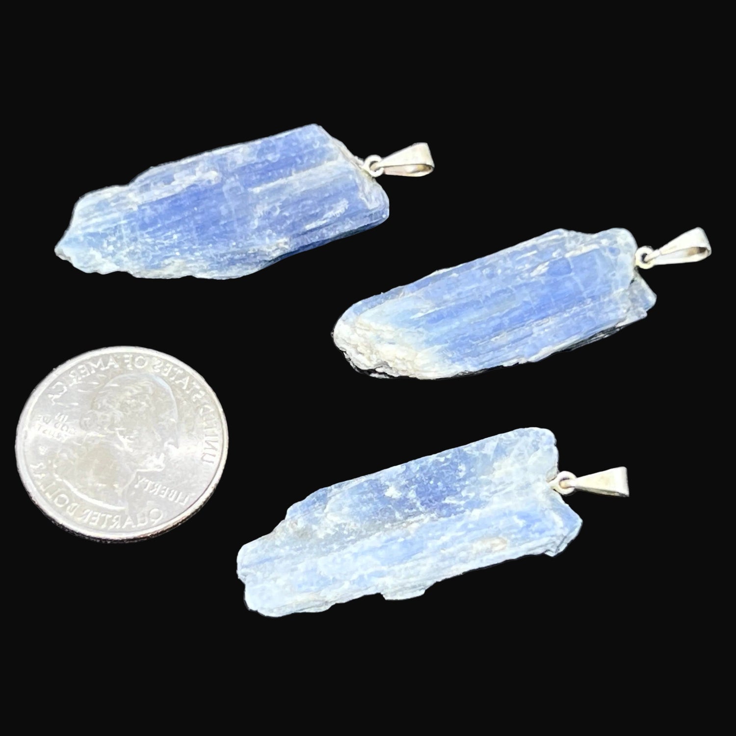raw kyanite crystals 