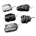 raw tourmaline pendants