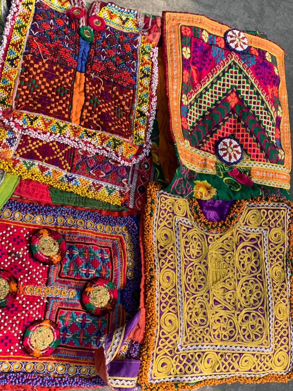 Handmade Multi-Colored Hippie Jacket Applique
