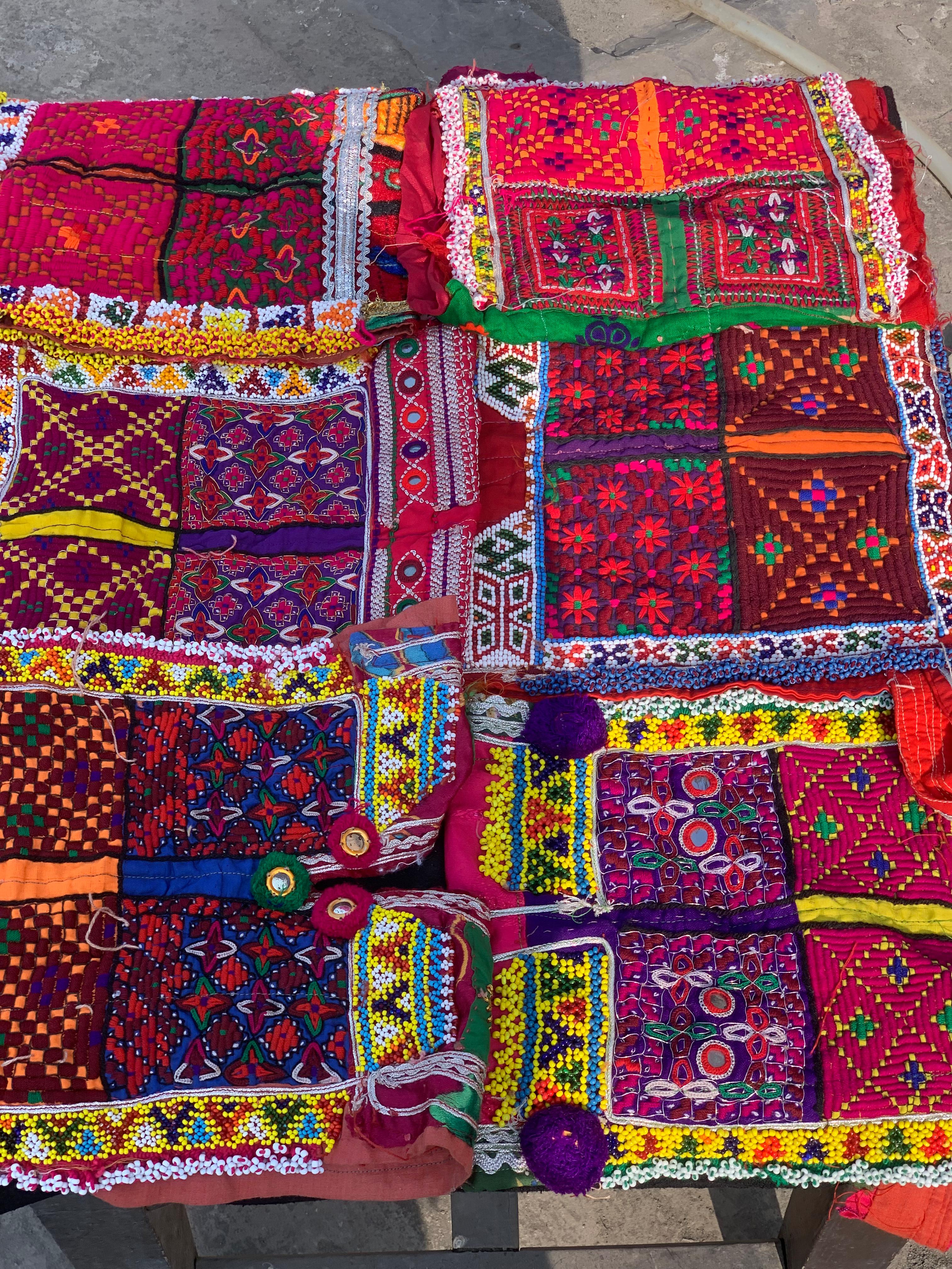 Handmade Multi-Colored Hippie Jacket Applique