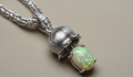 Vintage Fire Opal Sterling Silver Pendant Bulk Deal