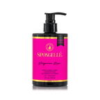 rose body wash and exfoliating sponge