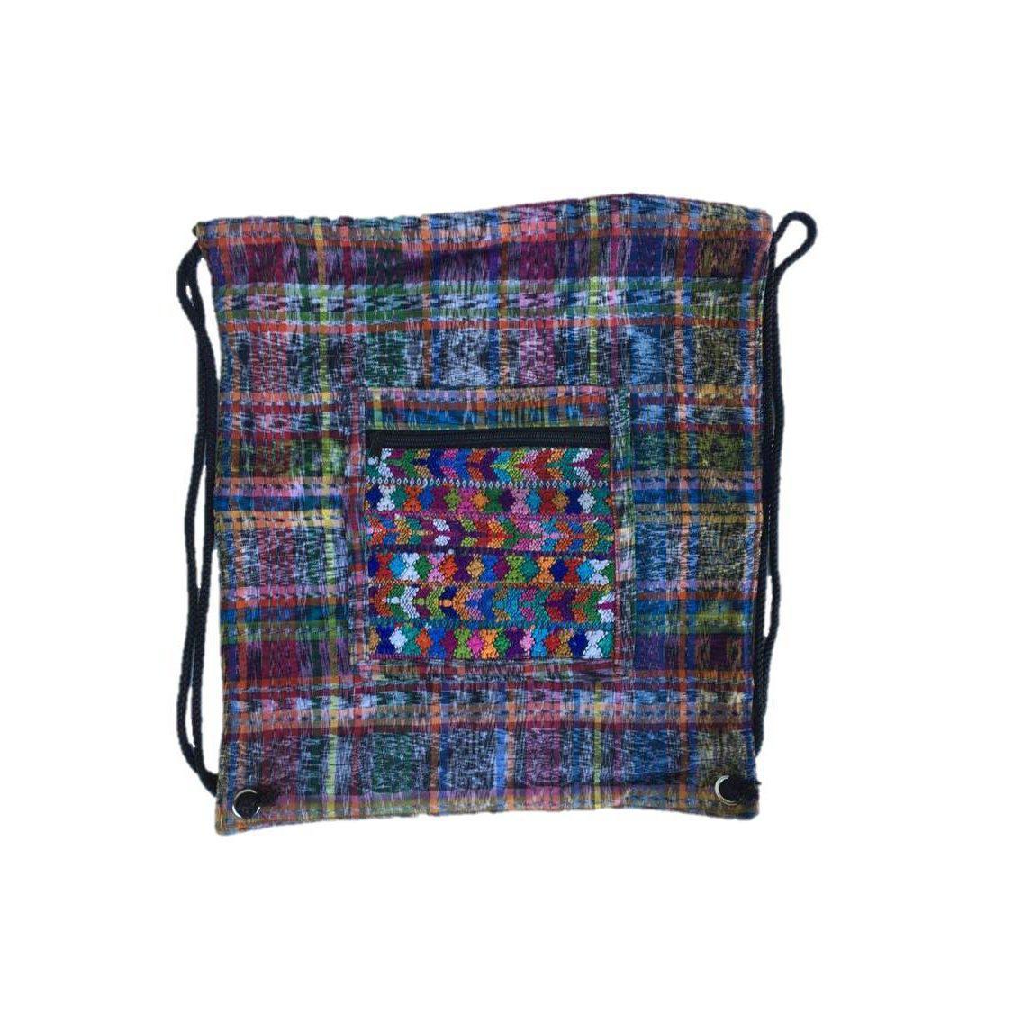 Upcycled Guatemalan Corte Backpack – Handmade Mayan Textile Bag