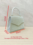 sparkly rhinestone clutch purse for women
