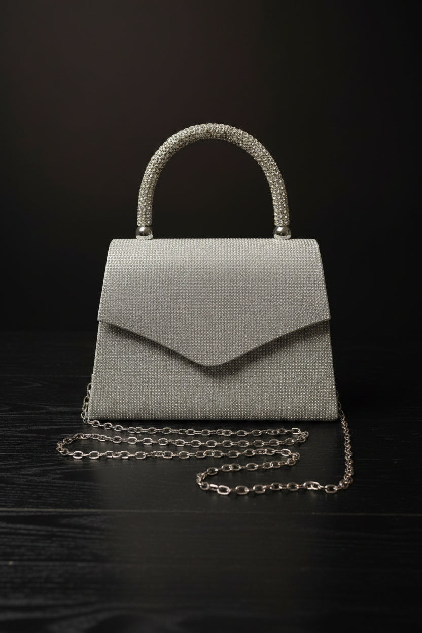 rhinestone clutch purse for wedding guests
