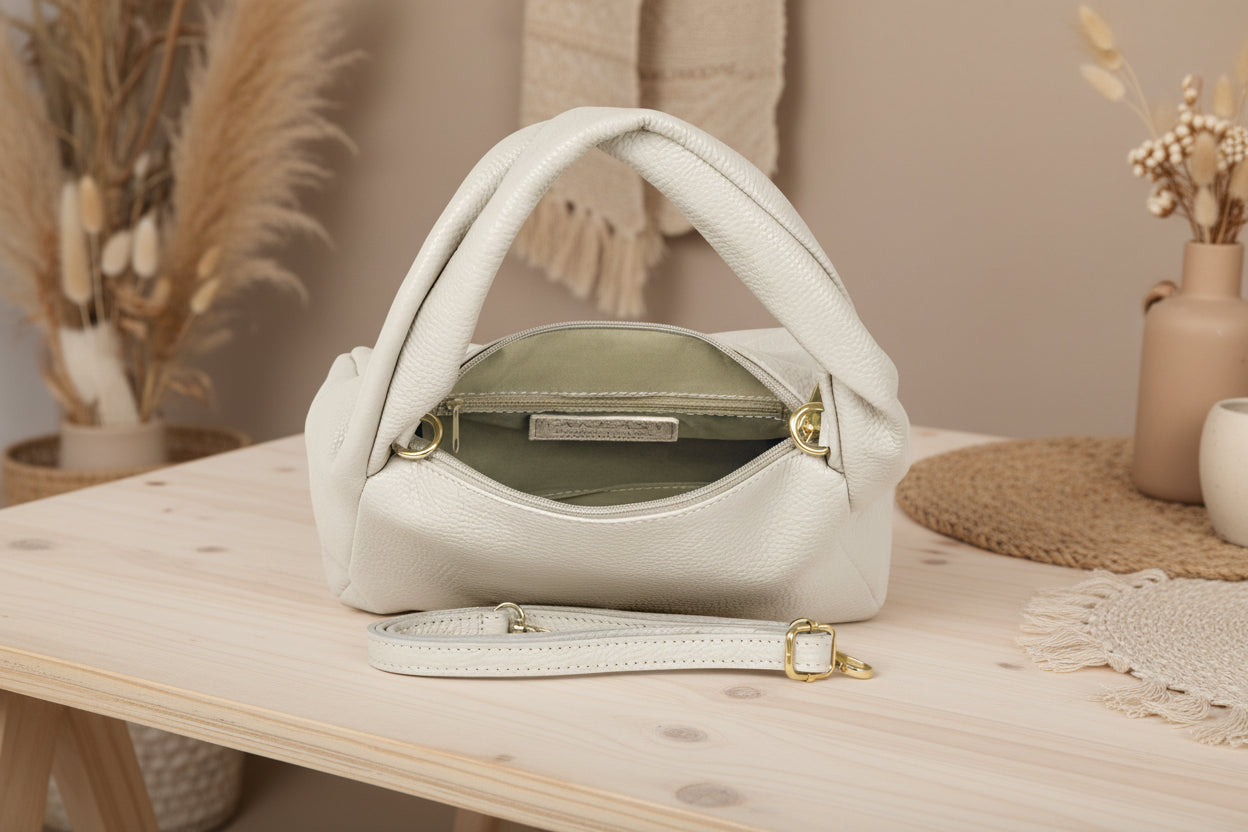 Soft suede handbag comfortable daily use