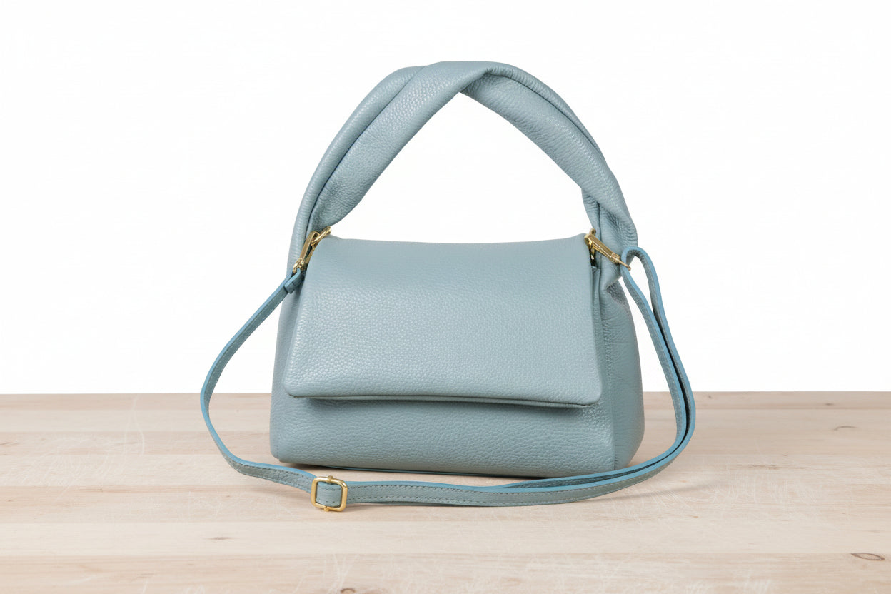 	Soft suede leather shoulder bag authentic