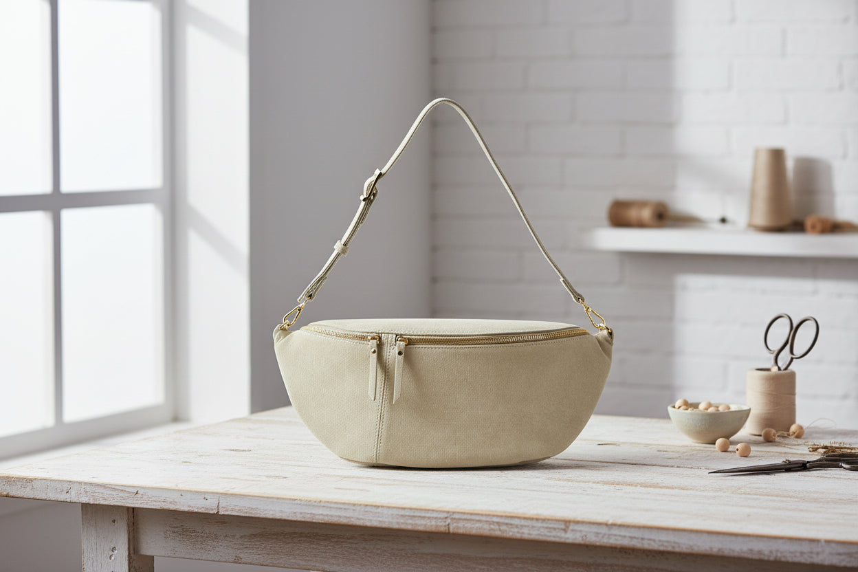 Italian Genuine Suede Crossbody Bag | Handcrafted Leather Purse