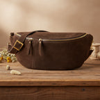 Italian Genuine Suede Crossbody Bag | Handcrafted Leather Purse