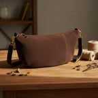 Italian Genuine Suede Crossbody Bag | Handcrafted Leather Purse
