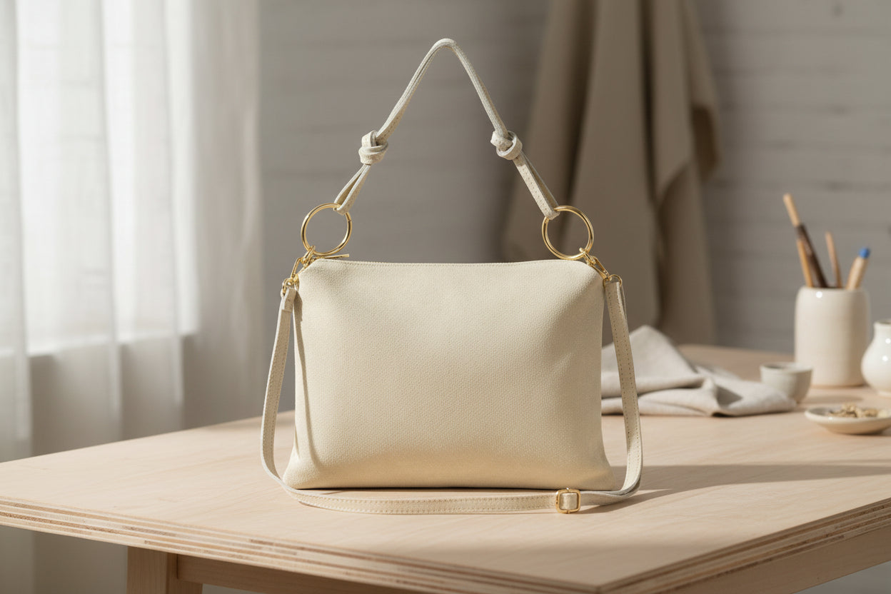 Folkmarket selling leather bags