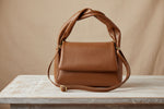 Suede leather tote bag spacious