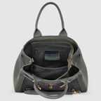large suede shoulder bag for women roomy and elegant