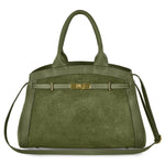suede work tote bag Italy professional and spacious