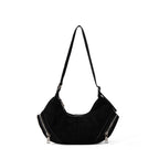 large suede slouchy bag for women
