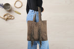 Explore suede leather handbags for women