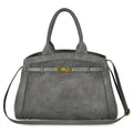 suede leather tote bag