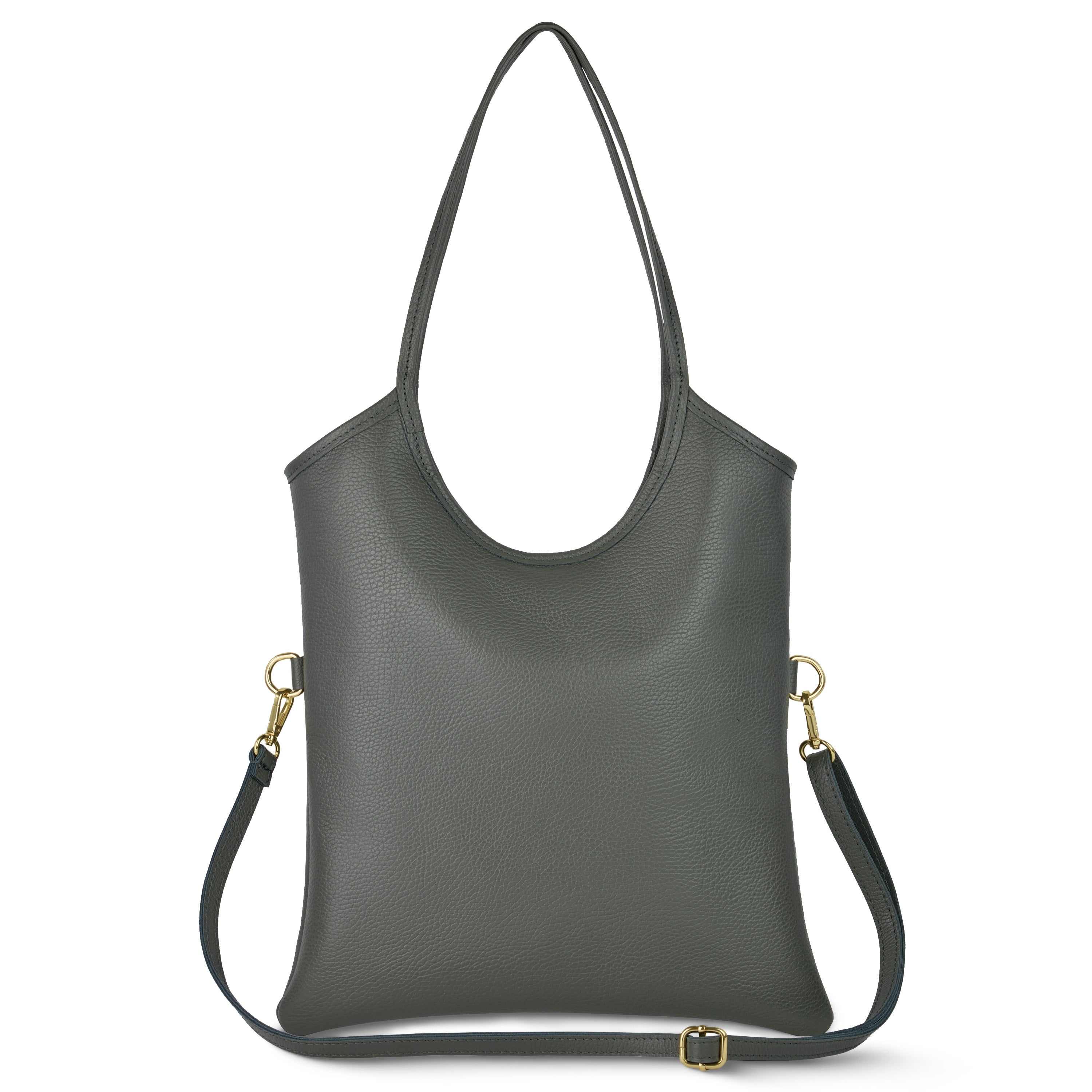 Genuine Calf Leather Tote Bag – Italian Made, Crossbody & Shoulder Carry
